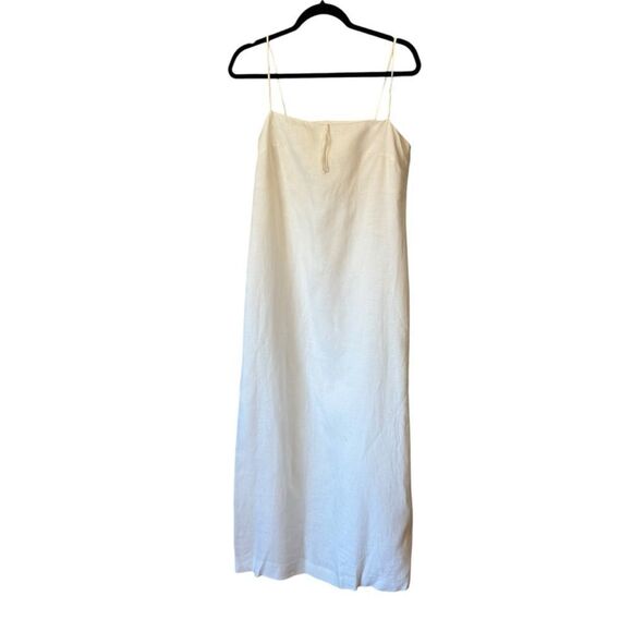 Gianfranco Ferre Studio Vintage White Cream Linen Maxi Midi Dress IT 44 , US 8 - Picture 2 of 10